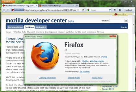 Firefox 5 beta preview