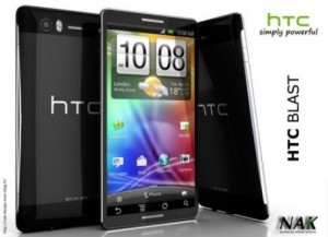 HTC Blast a smartphone with dual core processor 1.5 GHz