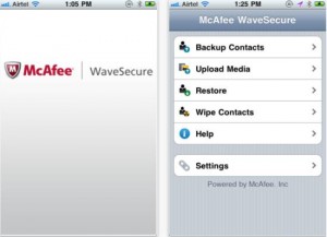 McAfee launches WaveSecure for iPhone