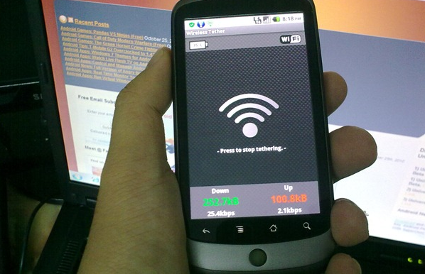 How to use your phone as wi-fi hotspot