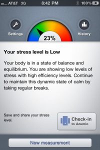 Stress Check - iPhone application to measure stress