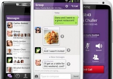 Viber Application for Android Updated with User interface and Group messaging